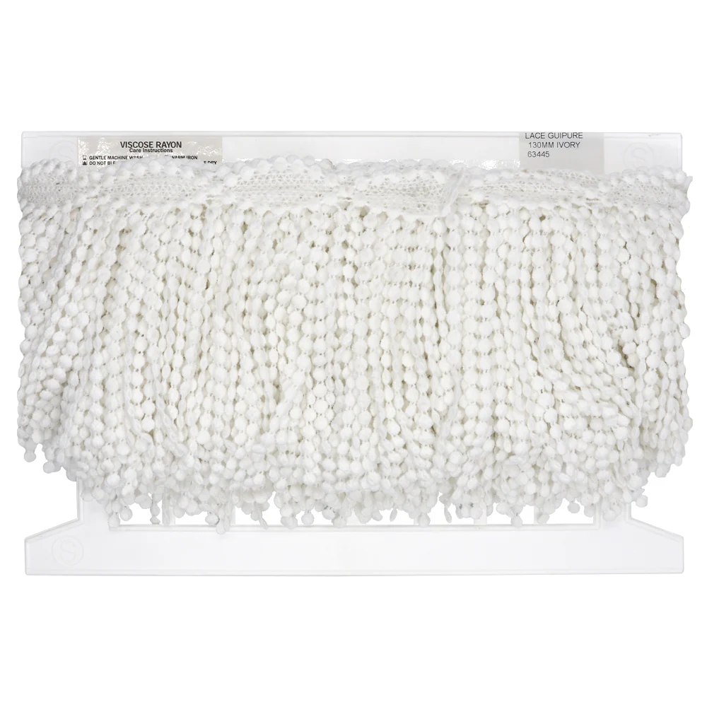 Sullivans Lace Guipure, Ivory- 130mm - Image 2