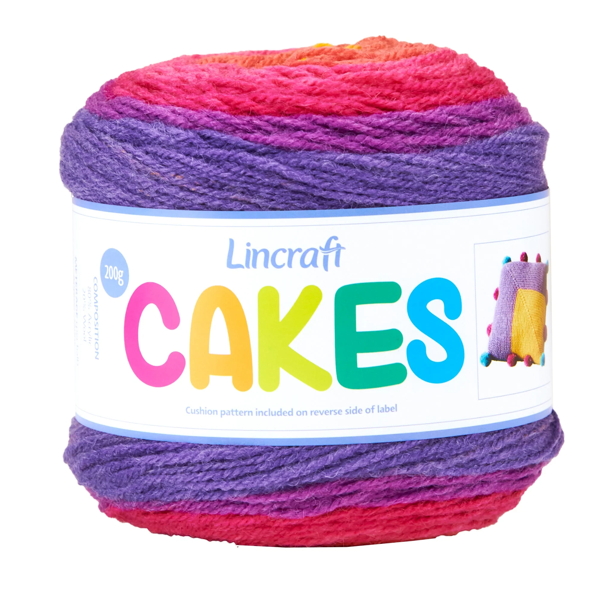 Lincraft Cakes Crochet & Knitting Yarn, 200g Acrylic Wool Blend Yarn - Image 20
