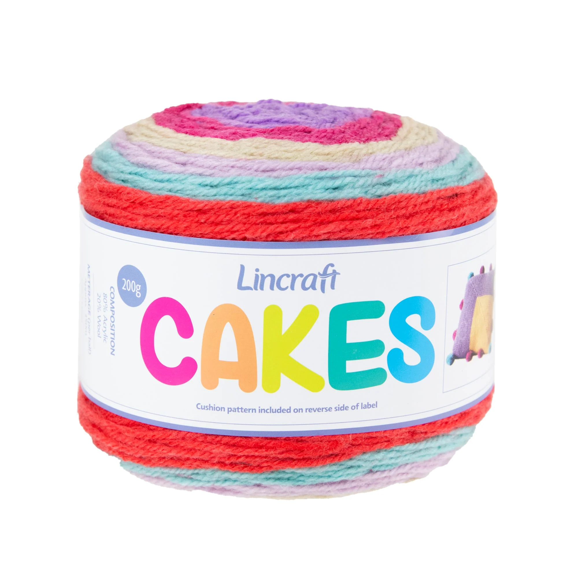 Lincraft Cakes Crochet & Knitting Yarn, 200g Acrylic Wool Blend Yarn - Image 5