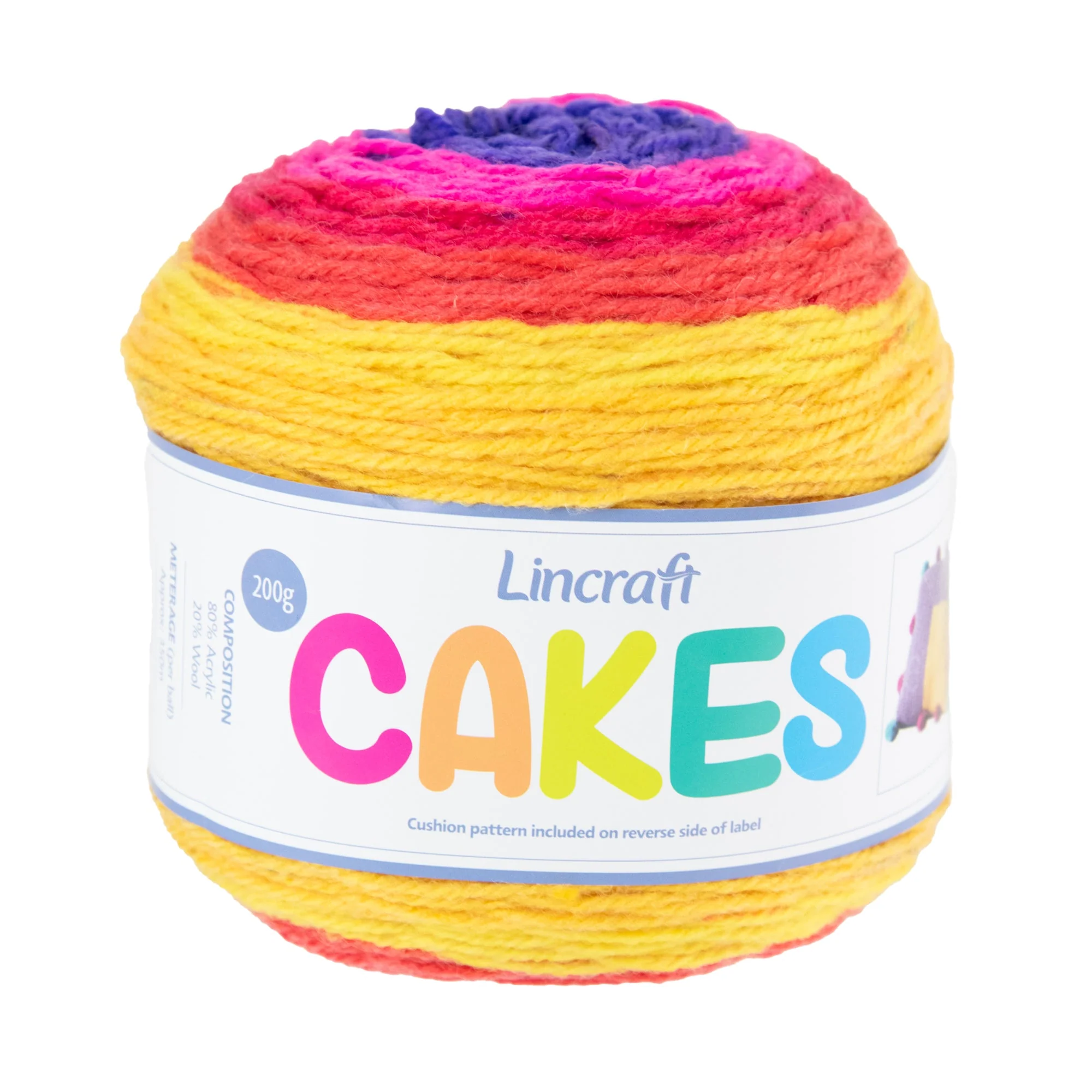 Lincraft Cakes Crochet & Knitting Yarn, 200g Acrylic Wool Blend Yarn - Image 7