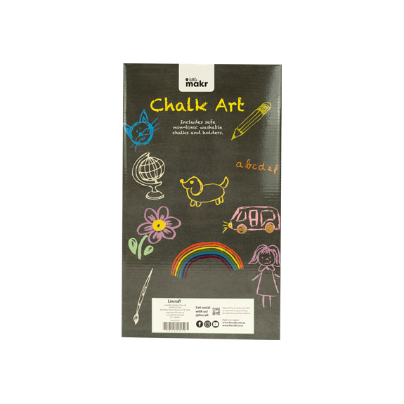 Little Makr Chalk Rake with 3 Jumbo Sidewalk Chalks - Image 3
