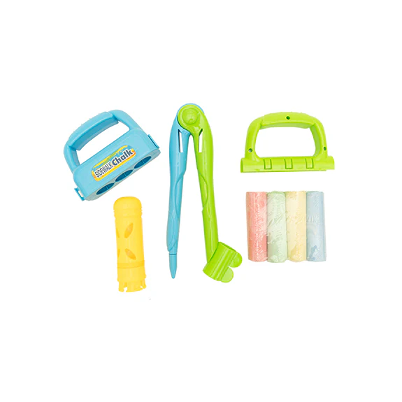 Little Makr Triple Chalk Art Sidewalk Chalk Combo Set - Image 2
