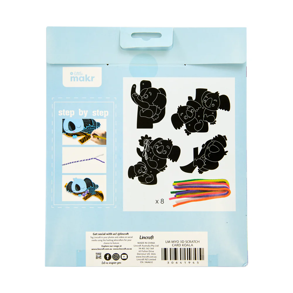 Little Makr Scratch Cards, Koala - Image 2