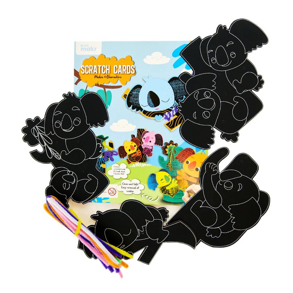 Little Makr Scratch Cards, Koala - Image 3