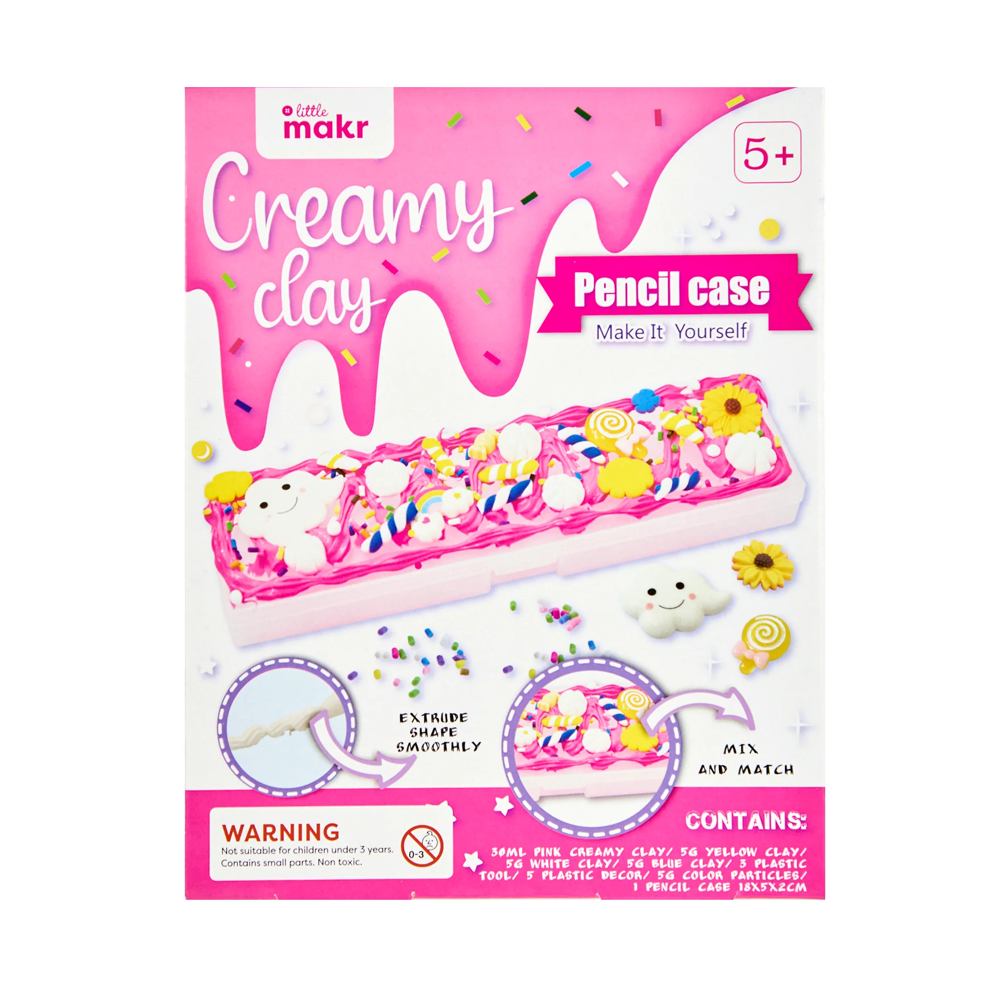 Little Makr Make Your Own Clay Pencil Case - Image 3