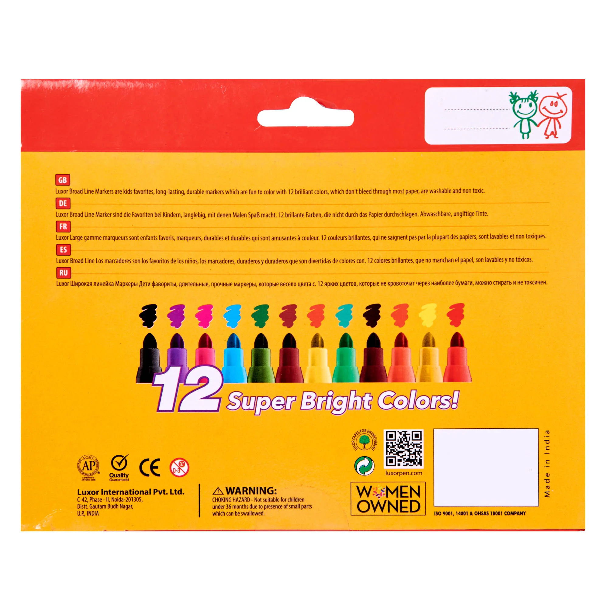 Luxor Markers, Broadline- 12pk - Image 2