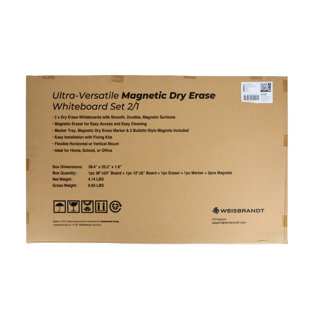 Magnetic Dry Erase Whiteboard Set- 60x90cm - Image 2