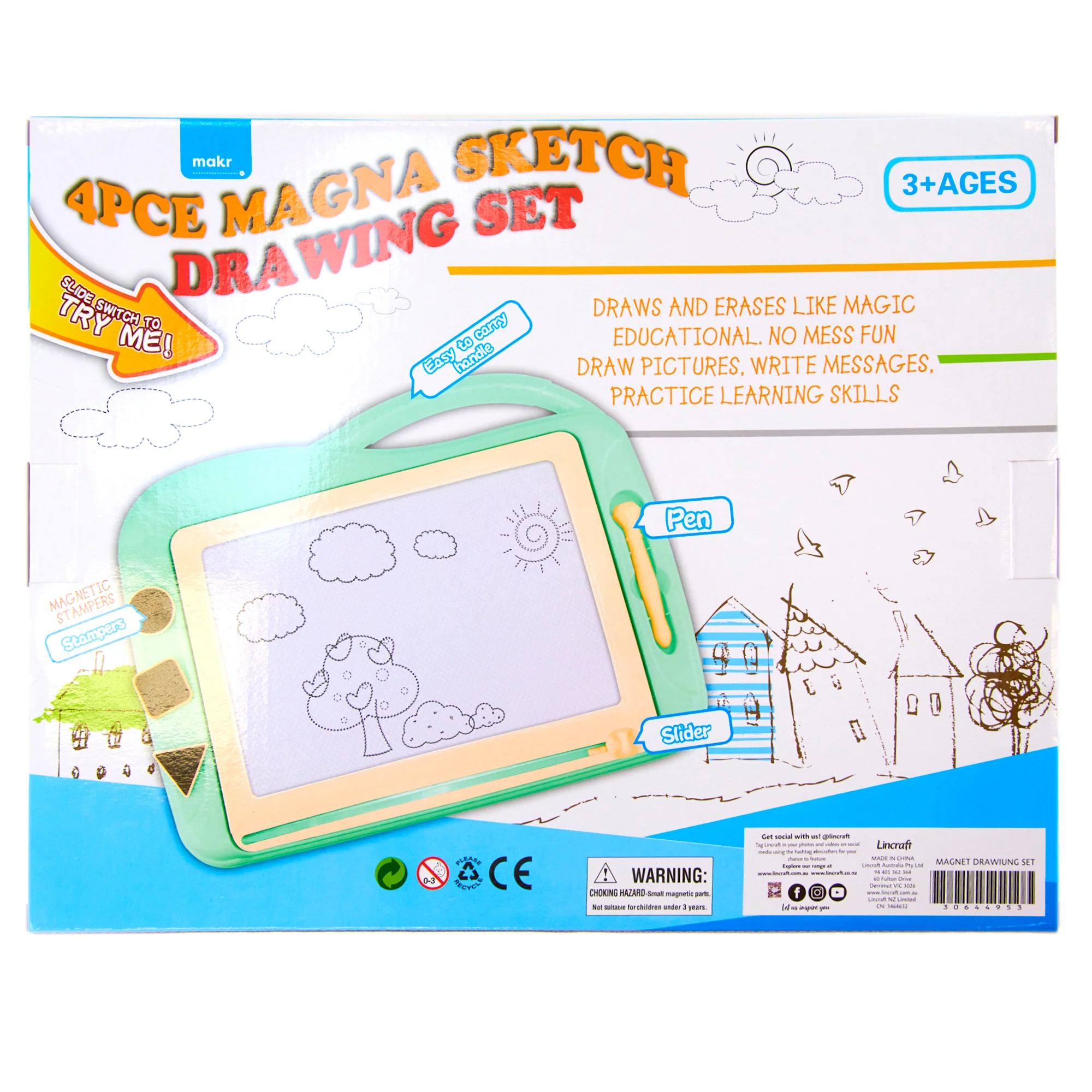 Little Makr Magna Sketch 4-Piece Drawing Set- Large - Image 3