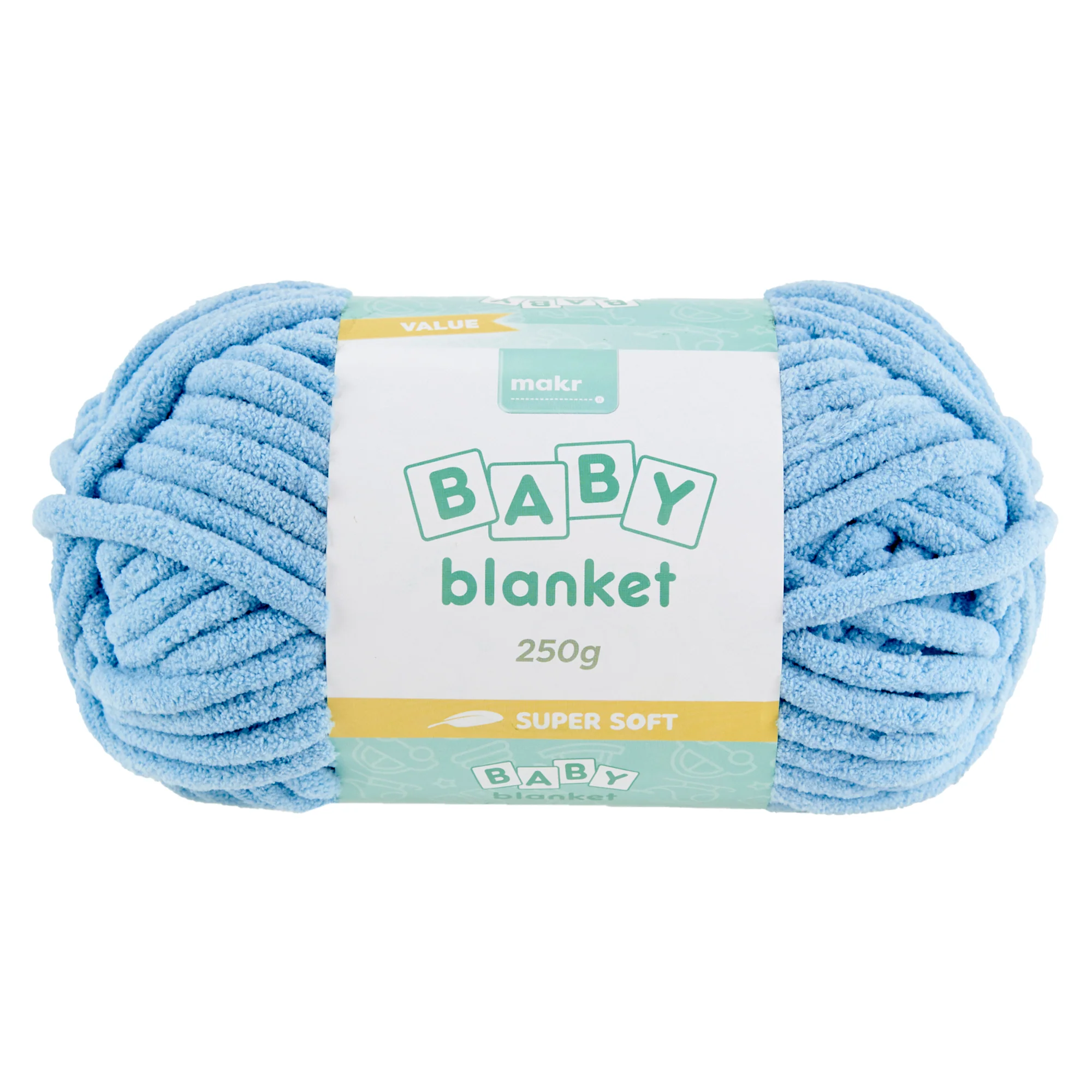 Makr Baby Blanket Crochet & Knitting Yarn, 250g Polyester Yarn - Image 3