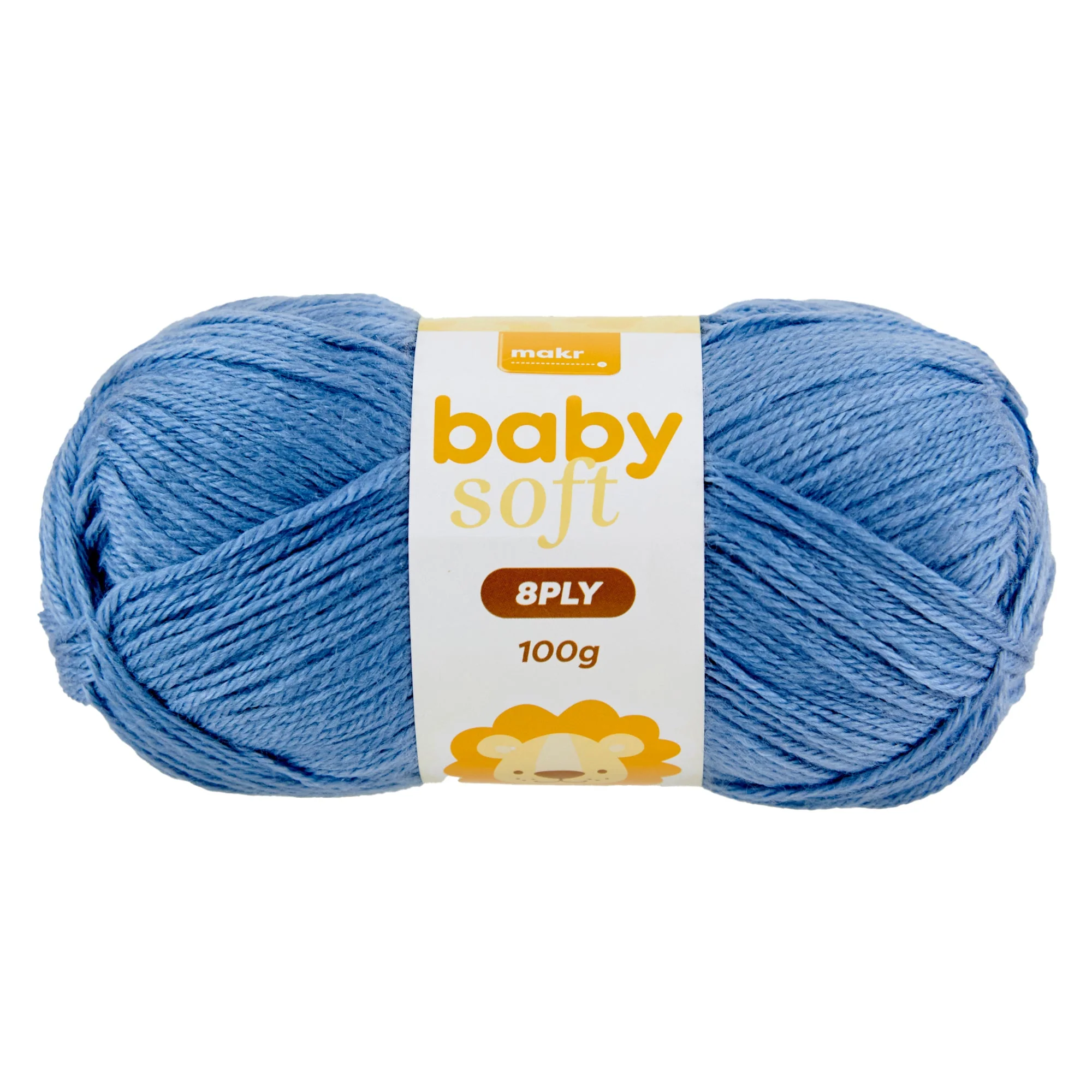 Makr Baby Soft Crochet & Knitting Yarn 8ply, 100g Acrylic Nylon Yarn - Image 7