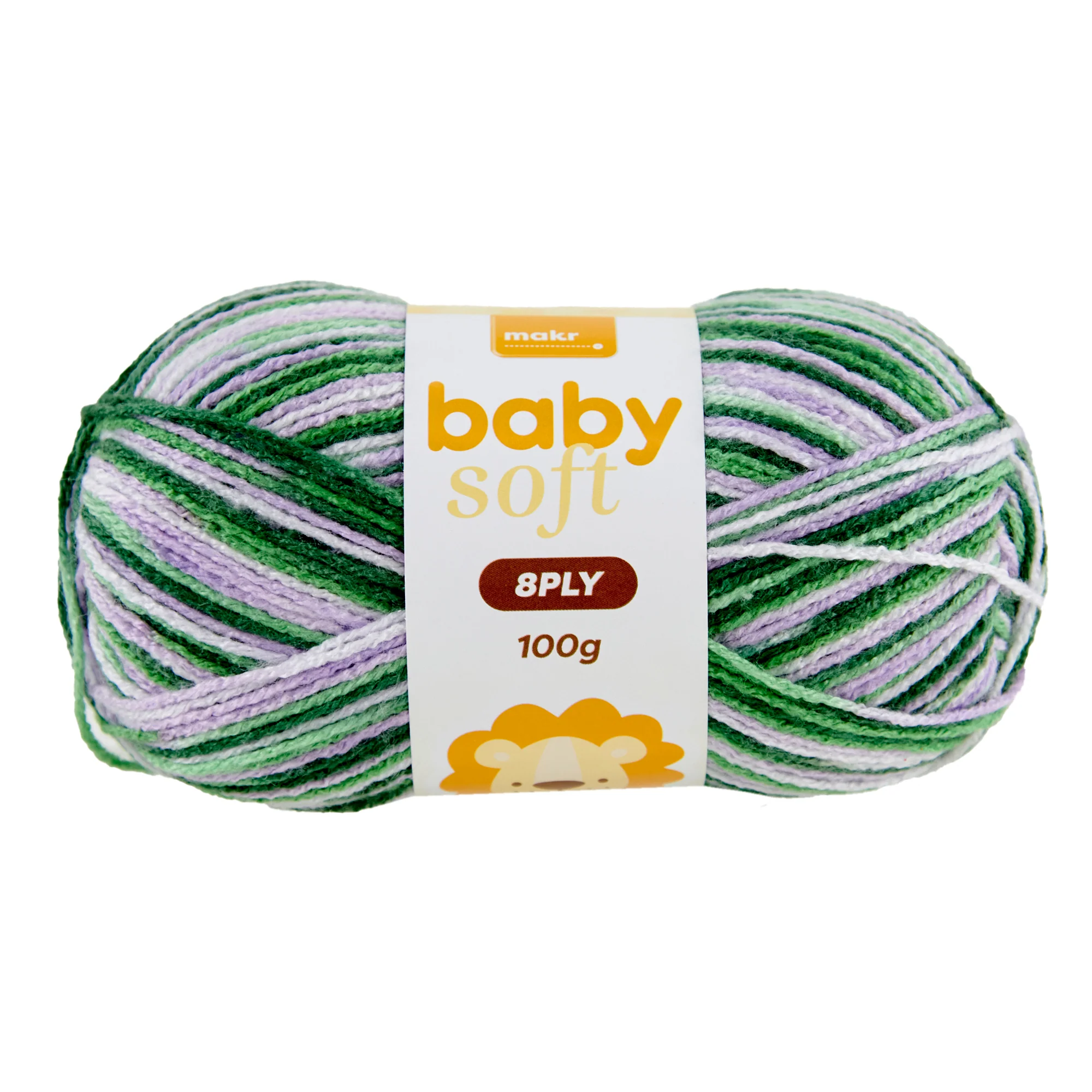 Makr Baby Soft Print Crochet & Knitting Yarn, 100g Acrylic Nylon Yarn - Image 5
