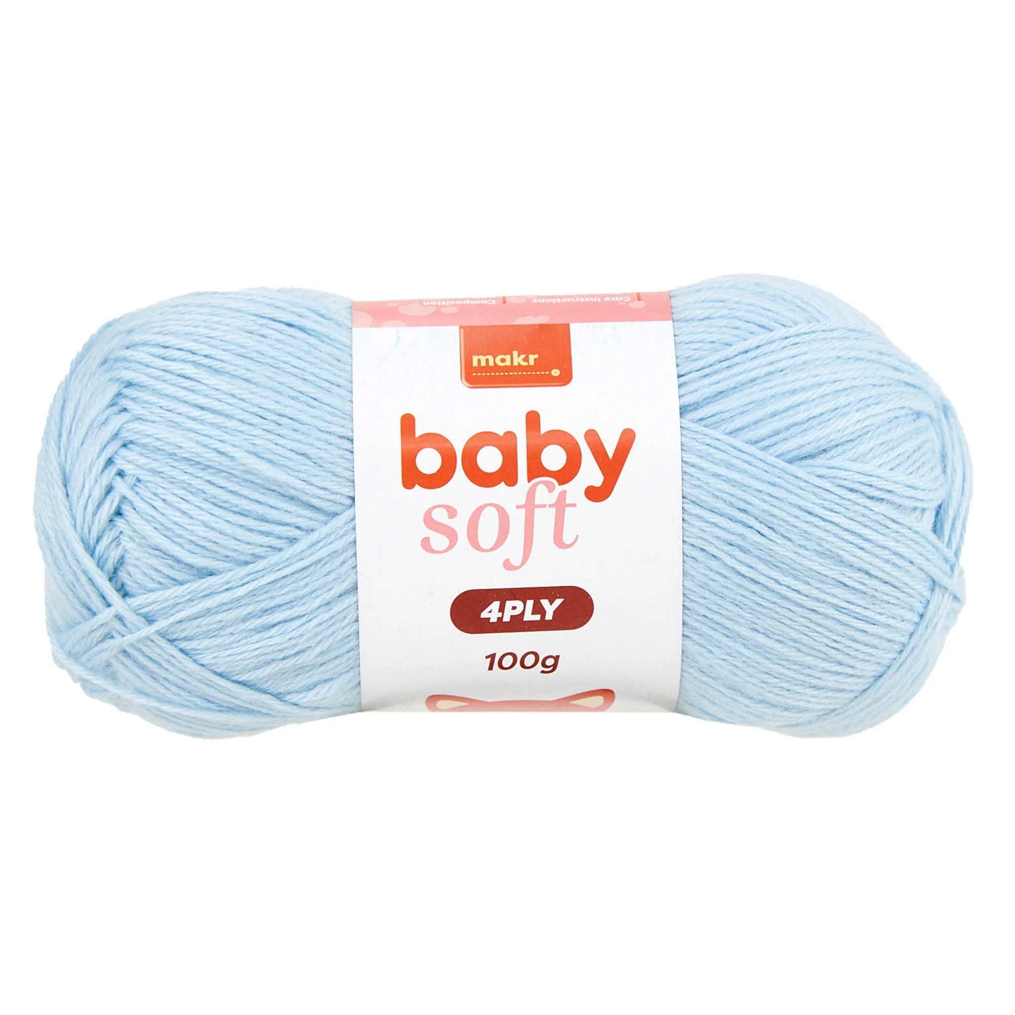 Makr Baby Soft Crochet & Knitting Yarn 4ply, 230m Acrylic Nylon Blend Yarn - Image 5
