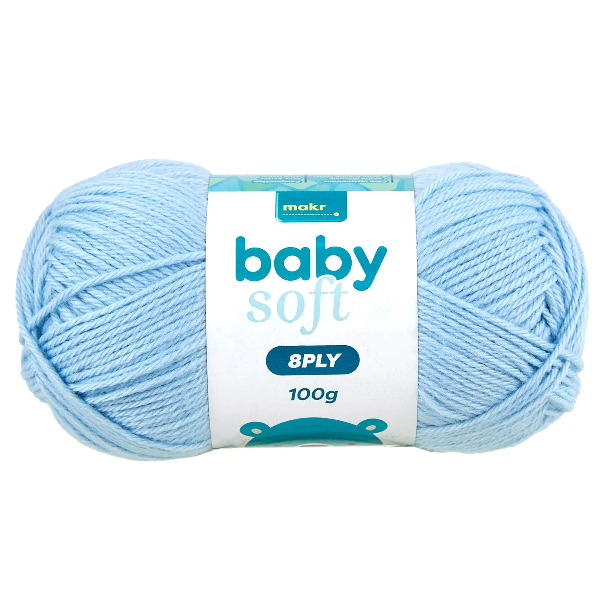 Makr Baby Soft Crochet & Knitting Yarn 8ply, 230m Acrylic Nylon Blend Yarn - Image 13