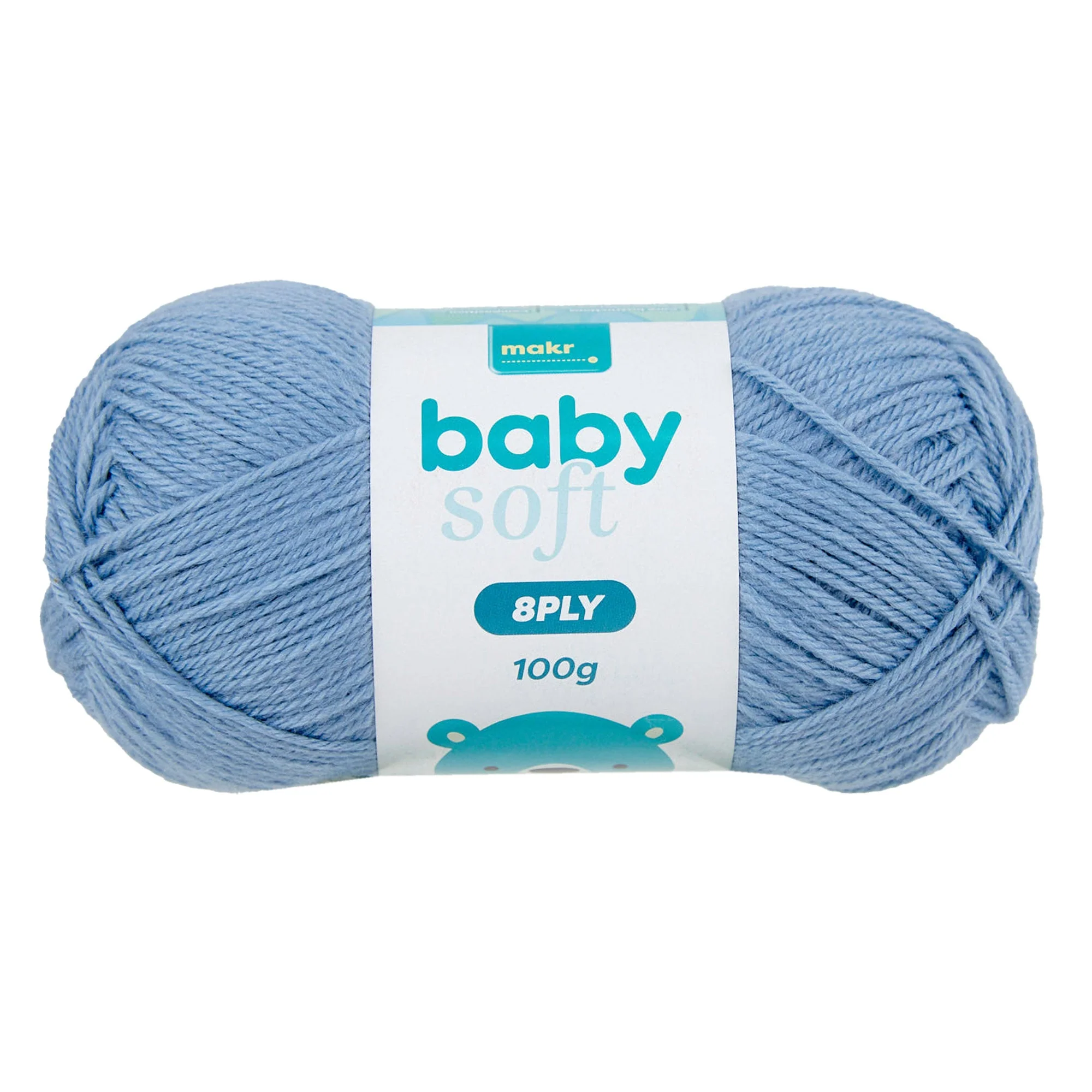 Makr Baby Soft Crochet & Knitting Yarn 8ply, 230m Acrylic Nylon Blend Yarn - Image 5