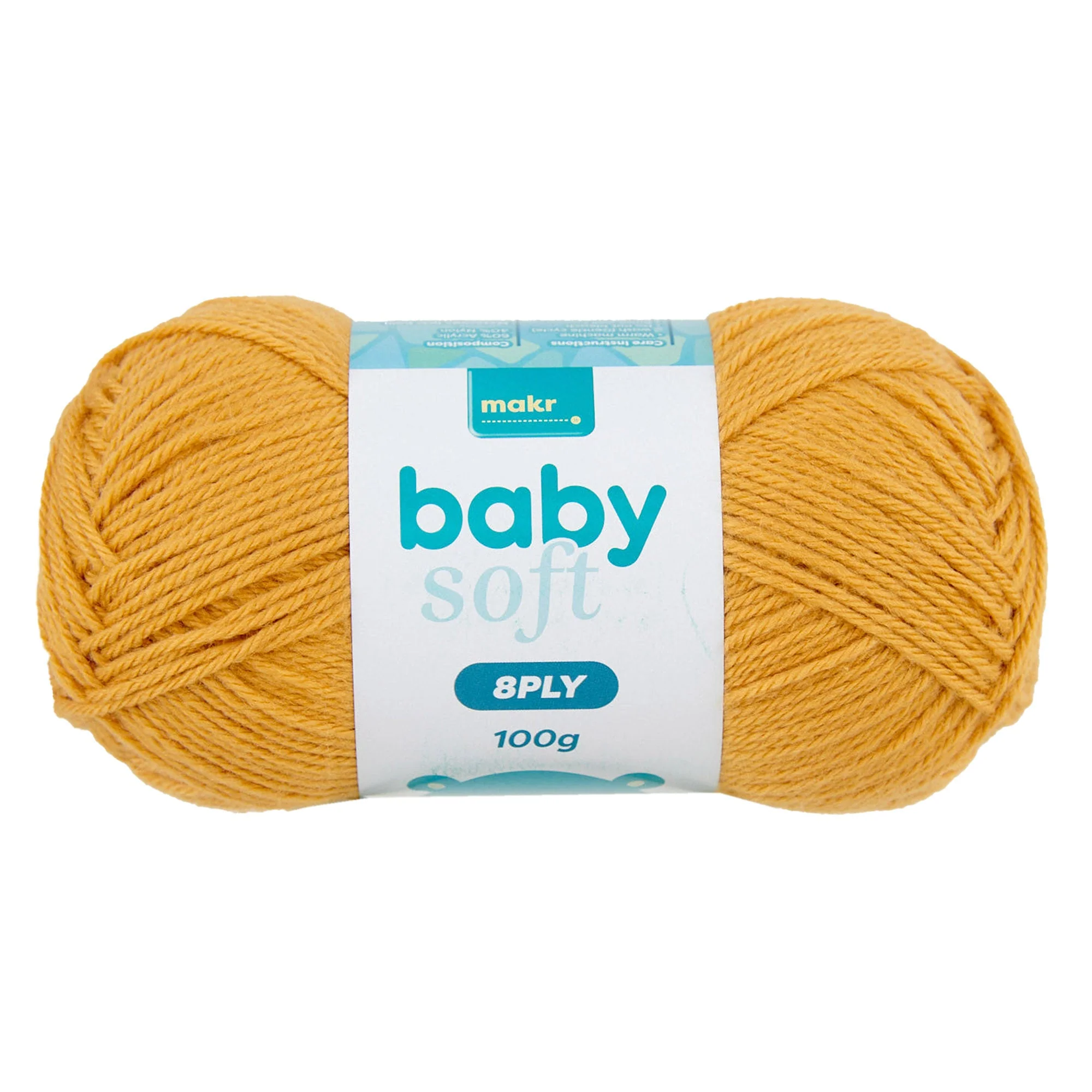 Makr Baby Soft Crochet & Knitting Yarn 8ply, 230m Acrylic Nylon Blend Yarn - Image 7
