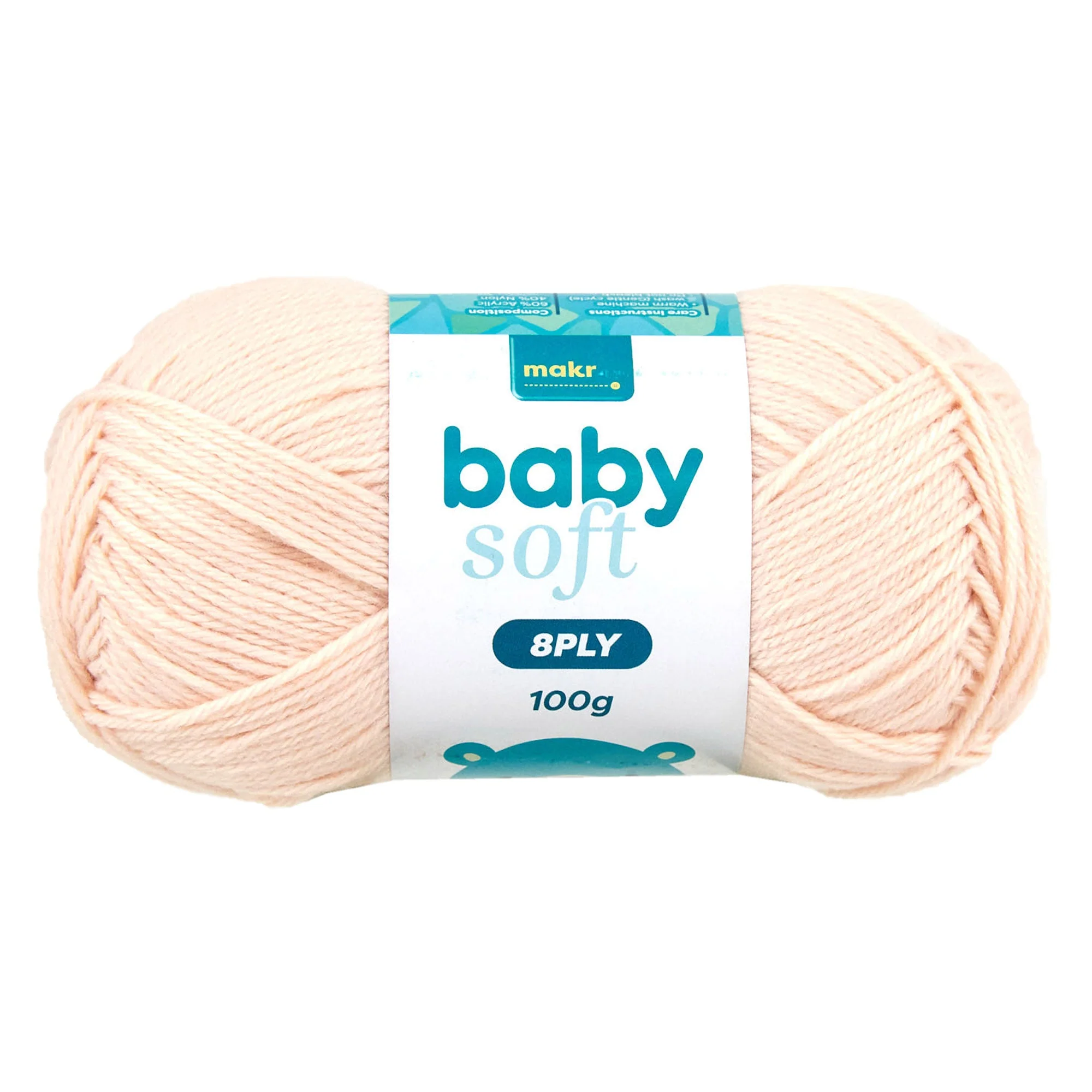 Makr Baby Soft Crochet & Knitting Yarn 8ply, 230m Acrylic Nylon Blend Yarn - Image 9