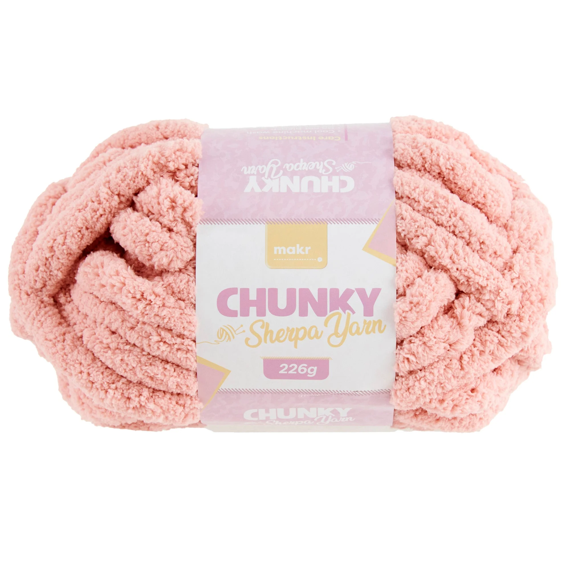 Makr Chunky Sherpa Crochet & Knitting Yarn, 226g Polyester Yarn - Image 11
