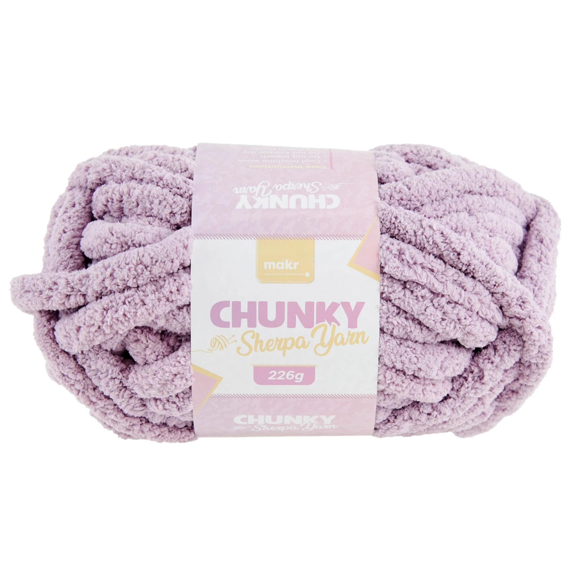 Makr Chunky Sherpa Crochet & Knitting Yarn, 226g Polyester Yarn - Image 5