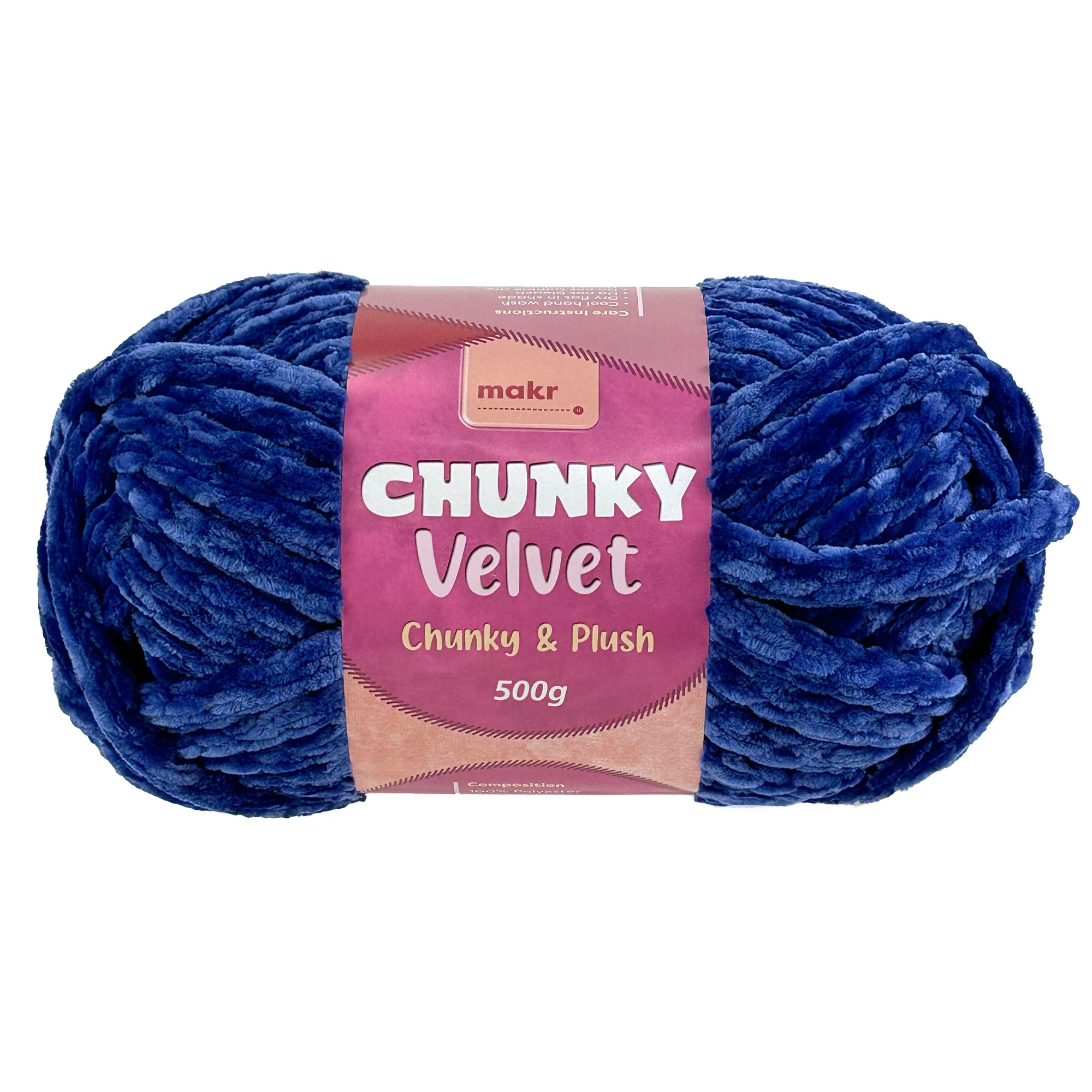 Makr Chunky Velvet Crochet & Knitting Yarn, 500g Polyester Yarn - Image 5