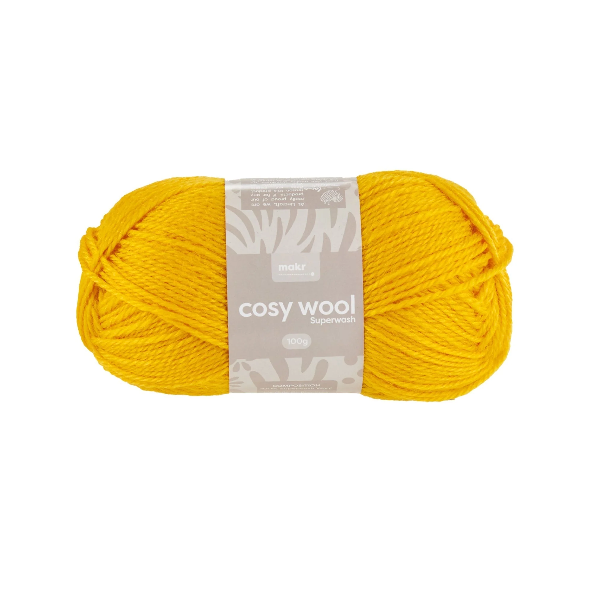 Makr Cosy Wool Crochet & Knitting Yarn 8ply, 100g Wool Yarn - Image 4