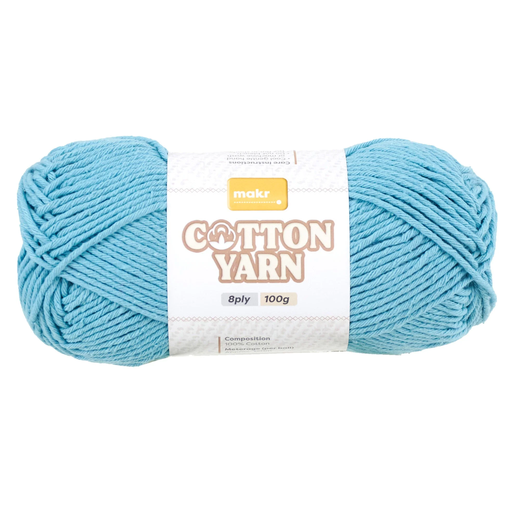 Makr Cotton Crochet & Knitting Yarn 8Ply, 100g Cotton Yarn - Image 27