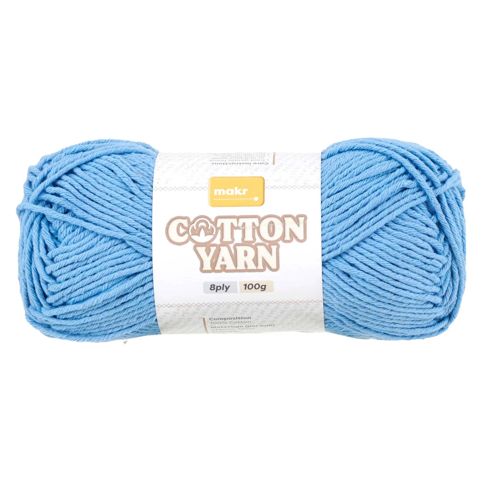 Makr Cotton Crochet & Knitting Yarn 8Ply, 100g Cotton Yarn - Image 35