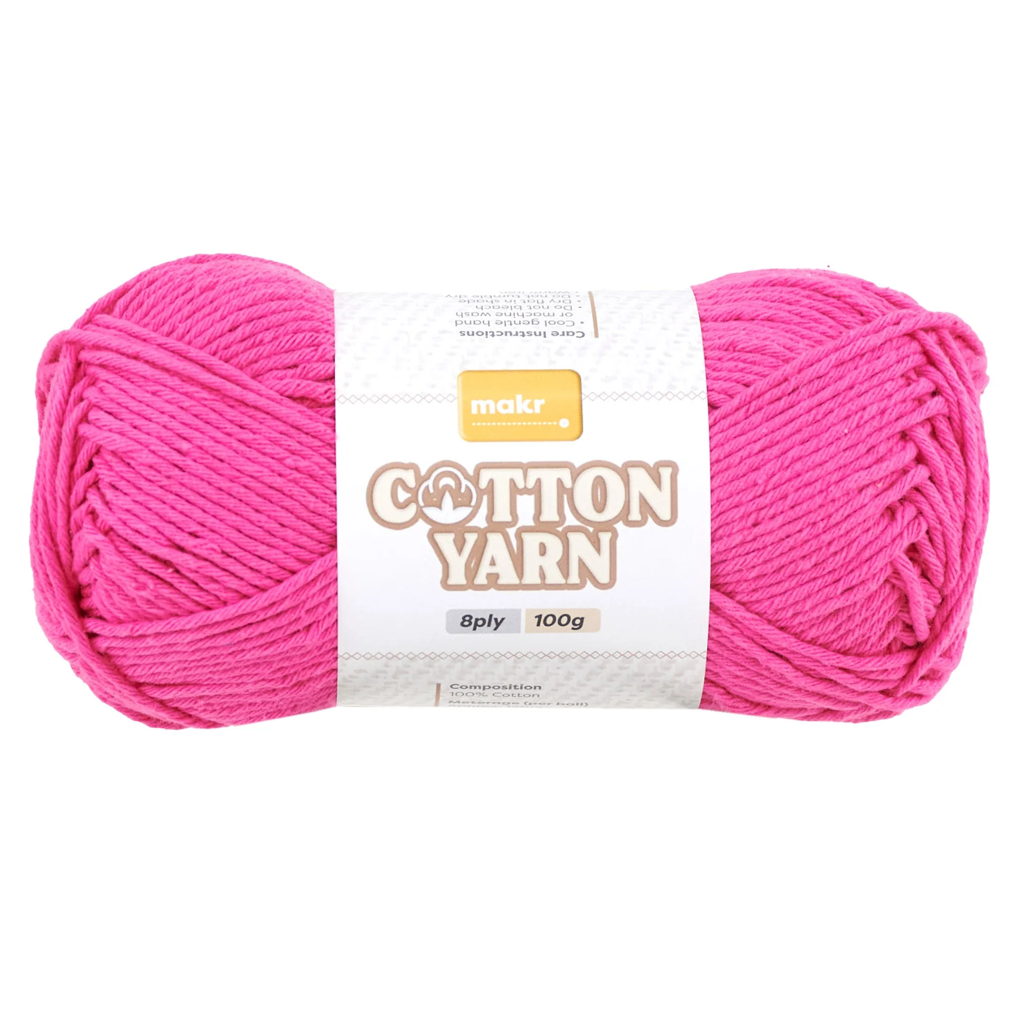 Makr Cotton Crochet & Knitting Yarn 8Ply, 100g Cotton Yarn - Image 43