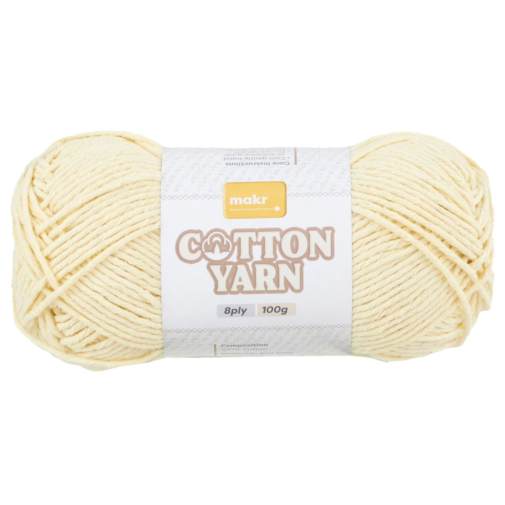 Makr Cotton Crochet & Knitting Yarn 8Ply, 100g Cotton Yarn - Image 45