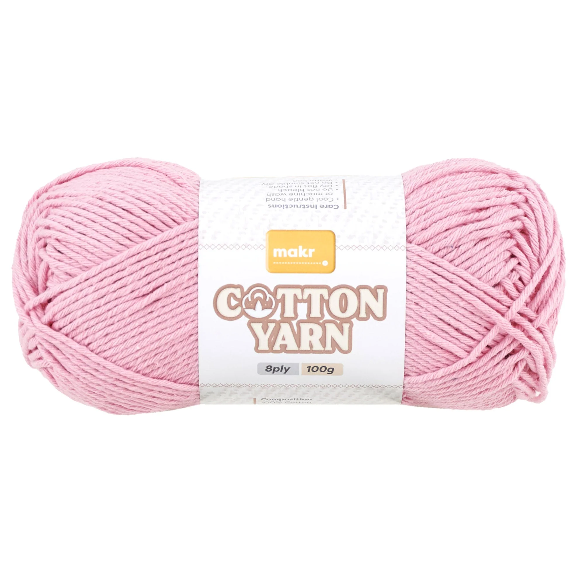 Makr Cotton Crochet & Knitting Yarn 8Ply, 100g Cotton Yarn - Image 9