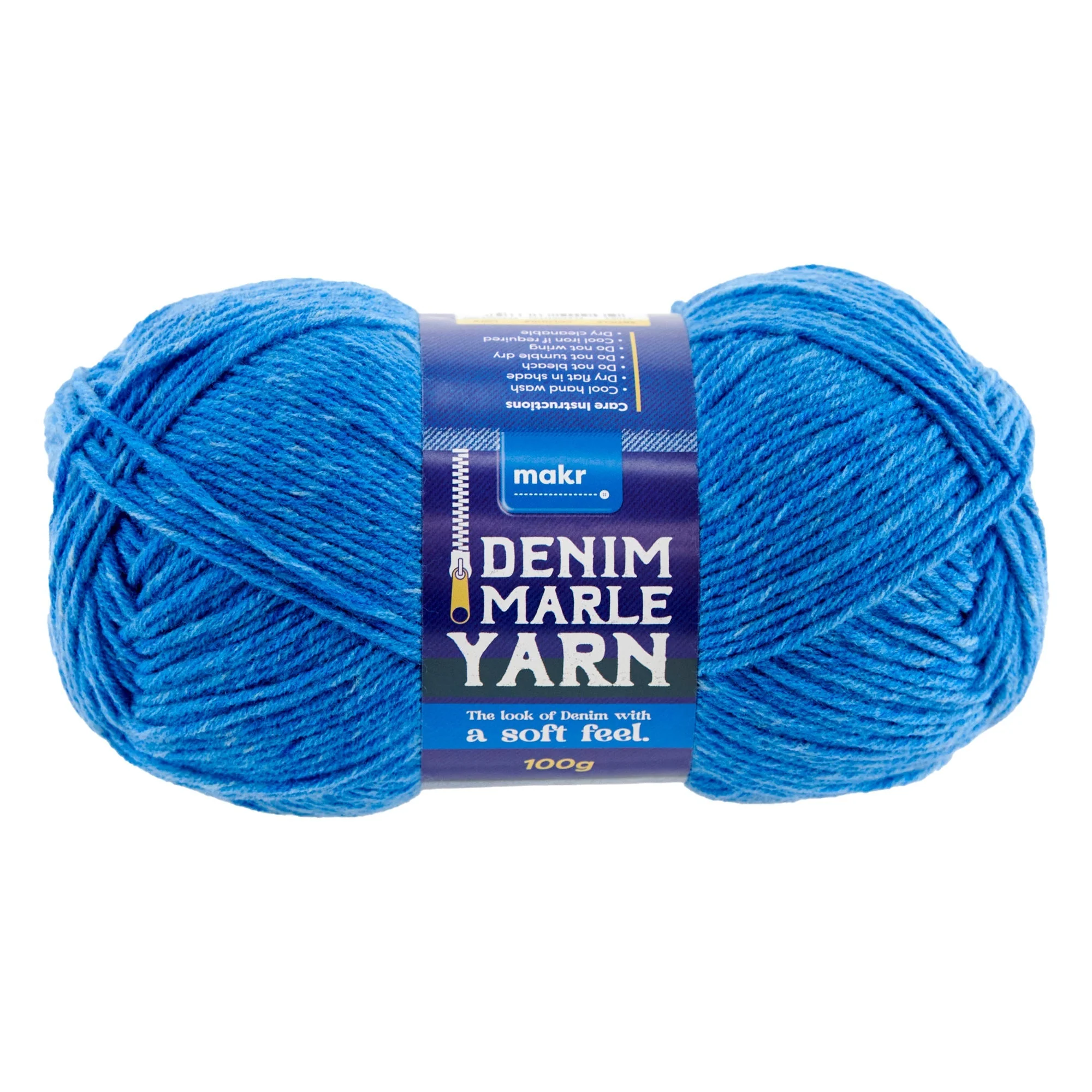Makr Denim Marle Crochet & Knitting Yarn, 100g Acrylic Yarn - Image 5