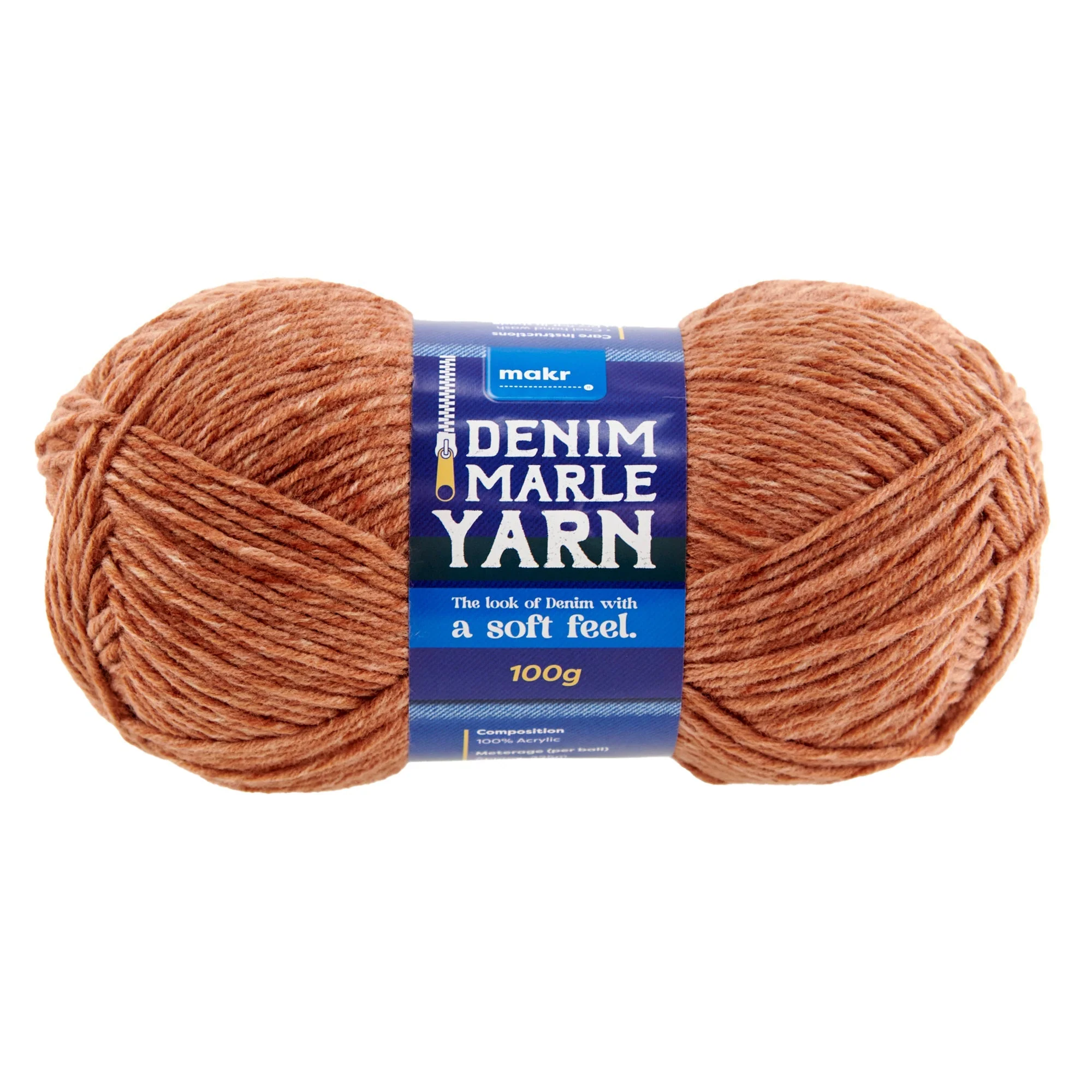 Makr Denim Marle Crochet & Knitting Yarn, 100g Acrylic Yarn - Image 7