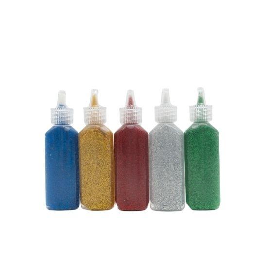 Makr Glitter Glue, Metallic- 5pk - Image 2