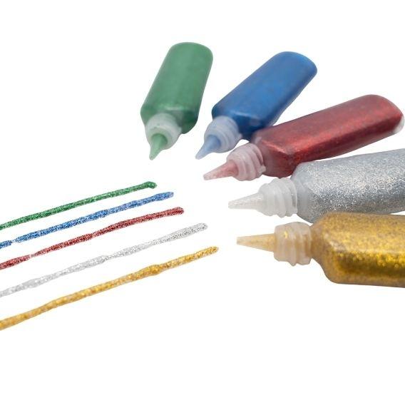 Makr Glitter Glue, Metallic- 5pk - Image 4