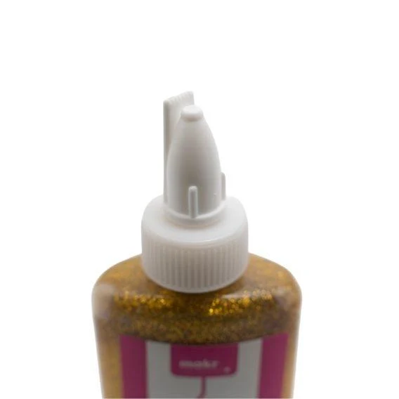 Makr Glitter Glue, Gold- 80ml - Image 3