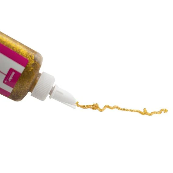 Makr Glitter Glue, Gold- 80ml - Image 4