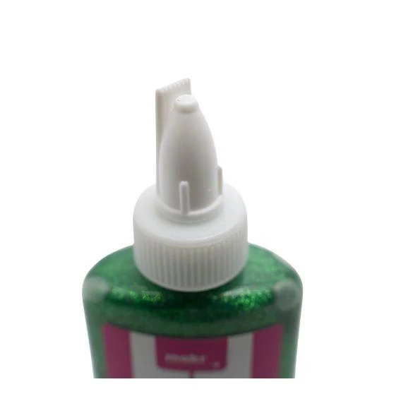 Makr Glitter Glue, Green- 80ml - Image 3