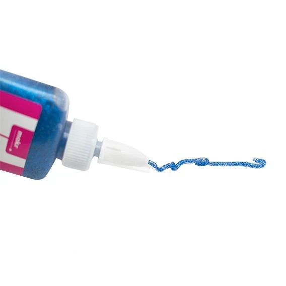 Makr Glitter Glue, Blue- 80ml - Image 4