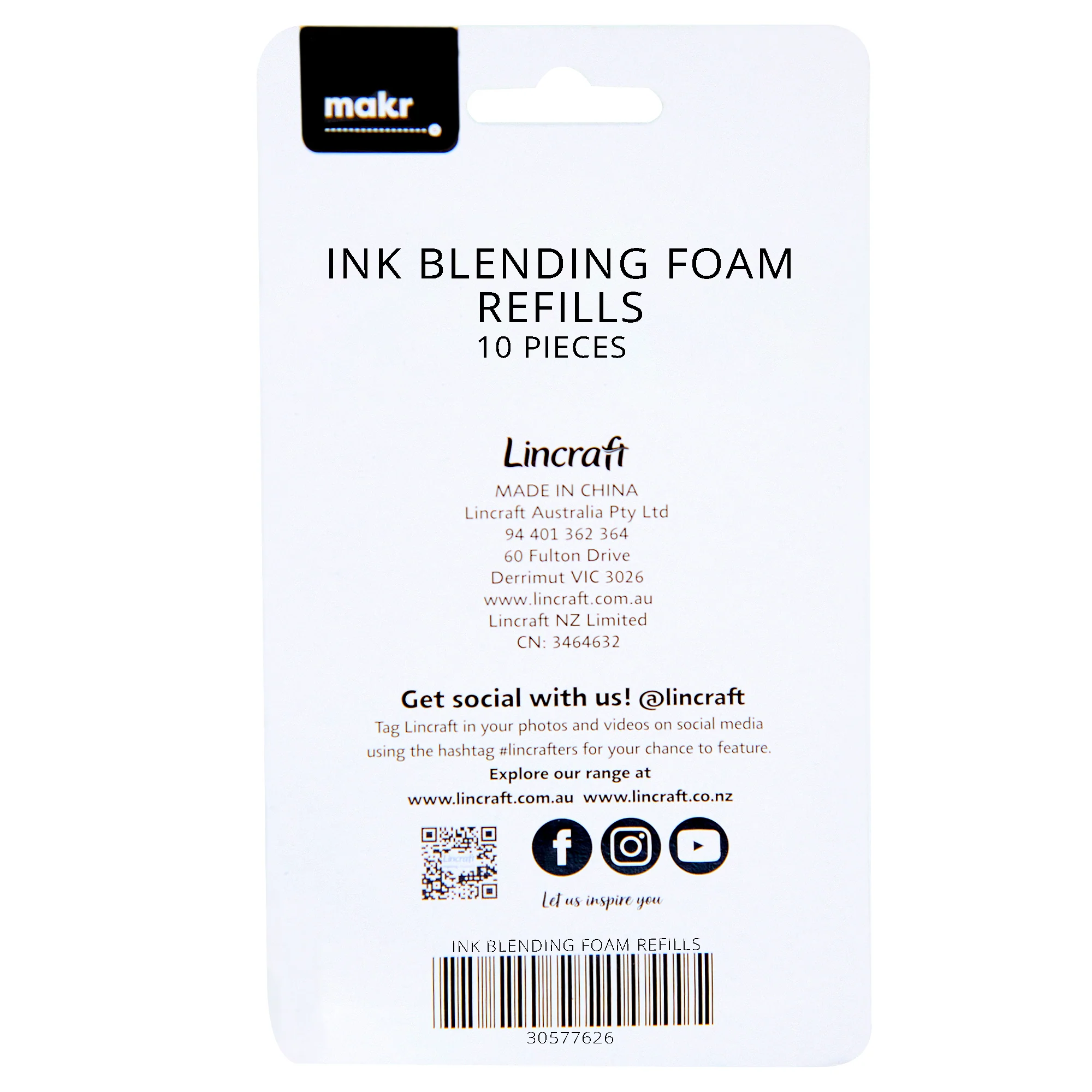 Makr Ink Blending Foam Refills 10pk - Image 3
