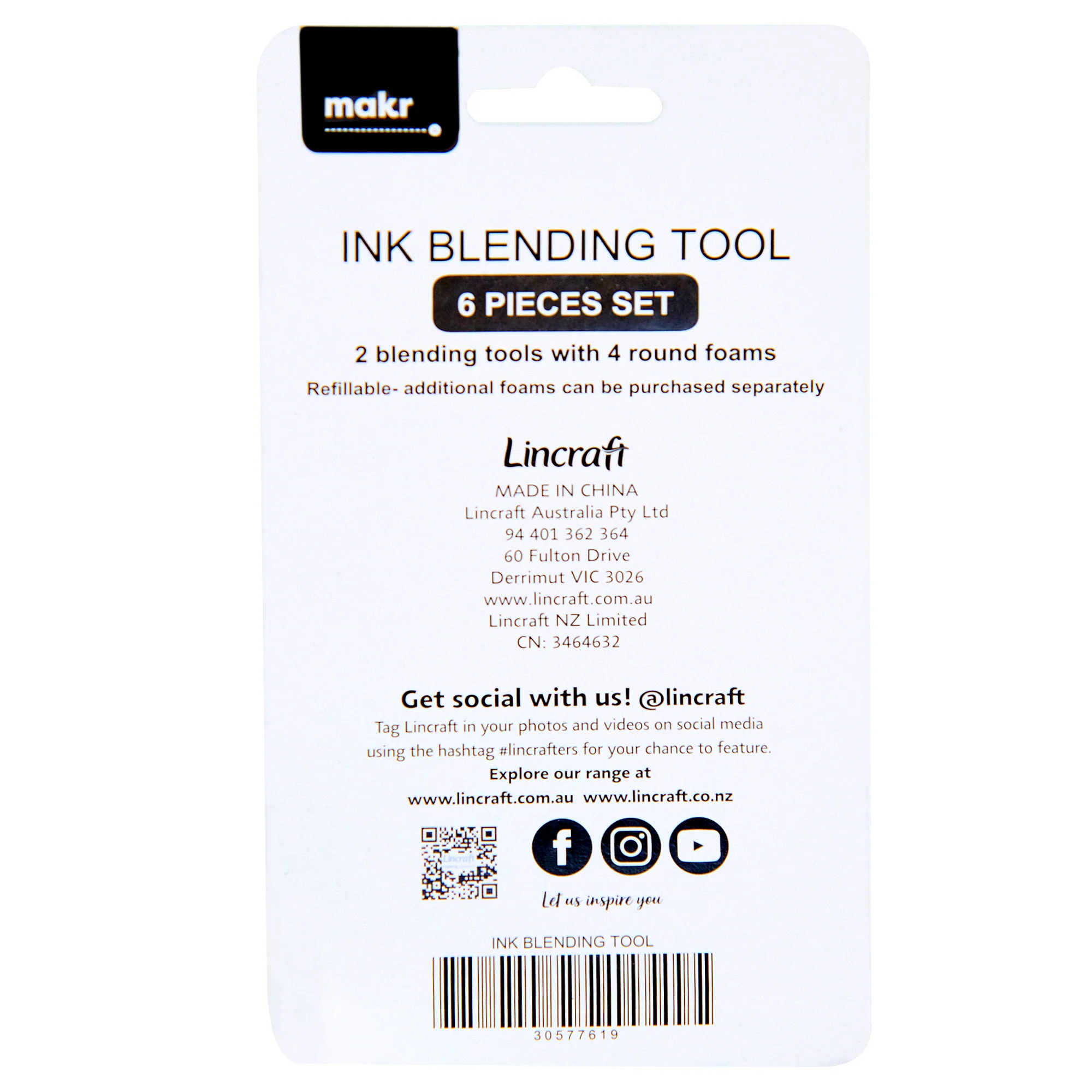 Ink Blending Tool With 4 Refill Foams - Image 3