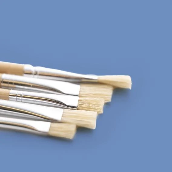 Makr Hog Bristle Brush Set, Size 4,6,8,10,14- 5pk - Image 3