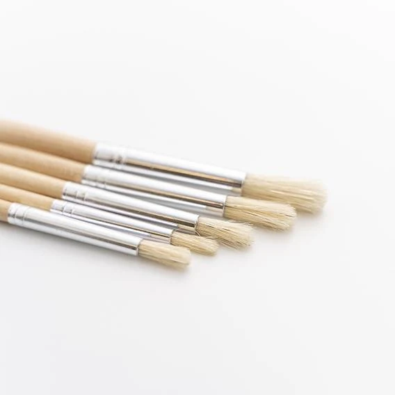 Makr Brush Set Hog Bristle, Size 8,10,12,14,16- 5pk - Image 3