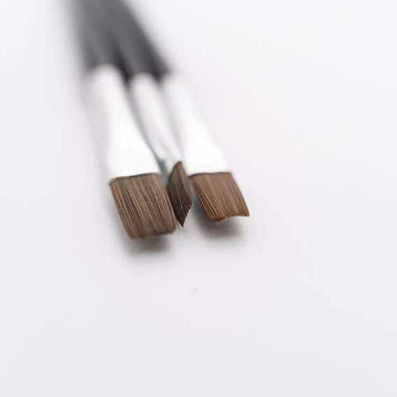 Makr Synthetic Flat Brush Set, Size 6,10,12- 3pk - Image 4