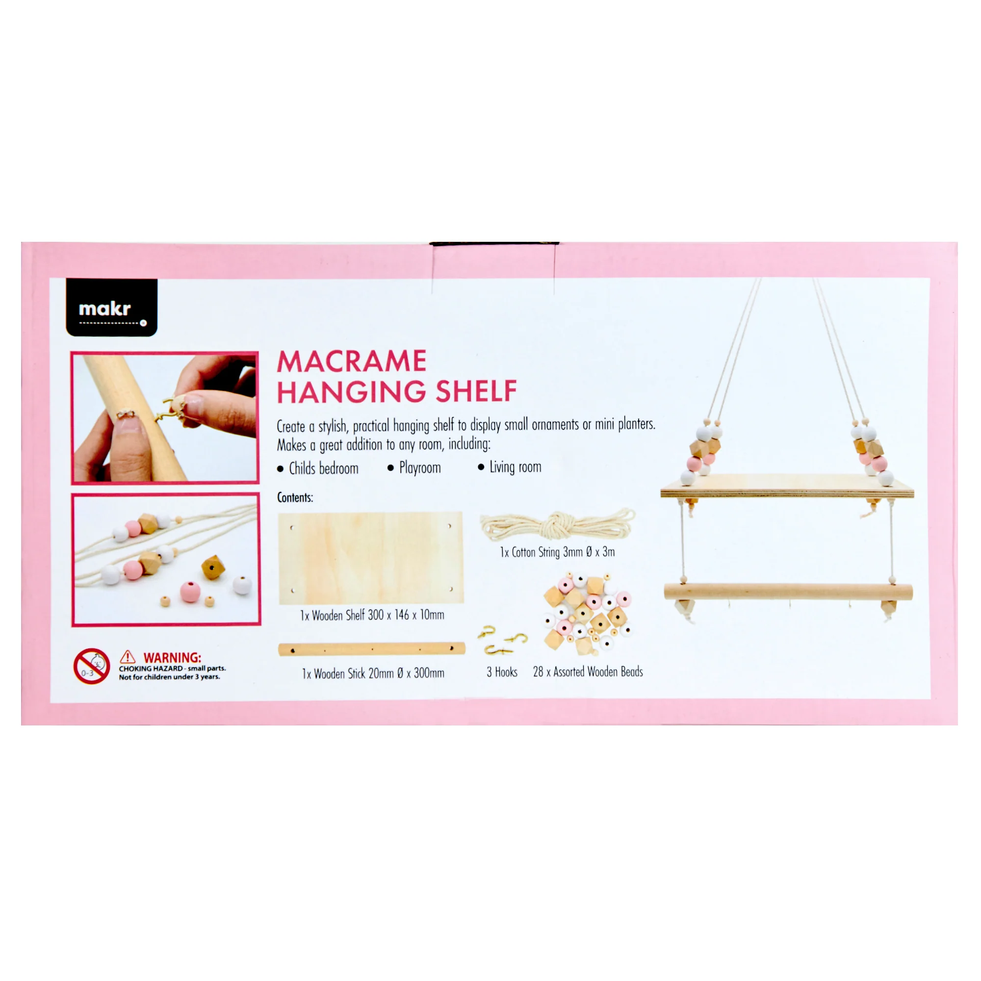 Makr Macrame Hanging Shelf Kit - Image 2