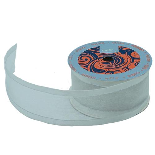 Makr Ribbon, White Organza Satin- 38mmx3.6m - Image 2
