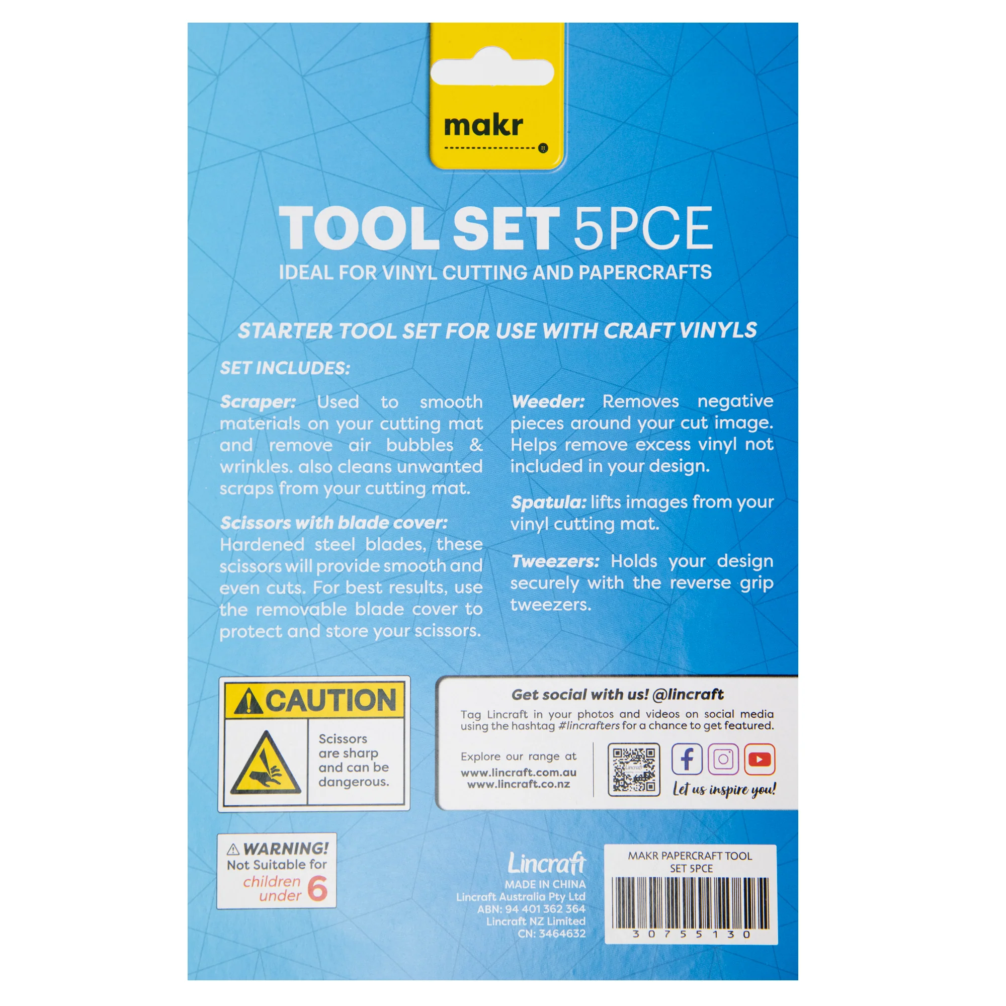Makr Papercraft Tool Set 5pce