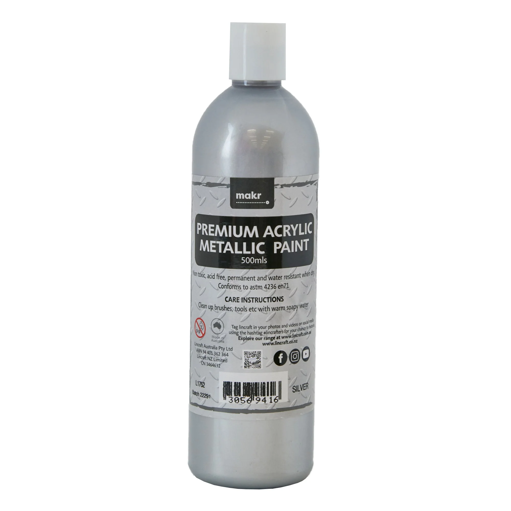 Makr Premium Metallic Acrylic Paint, 500ml - Image 4