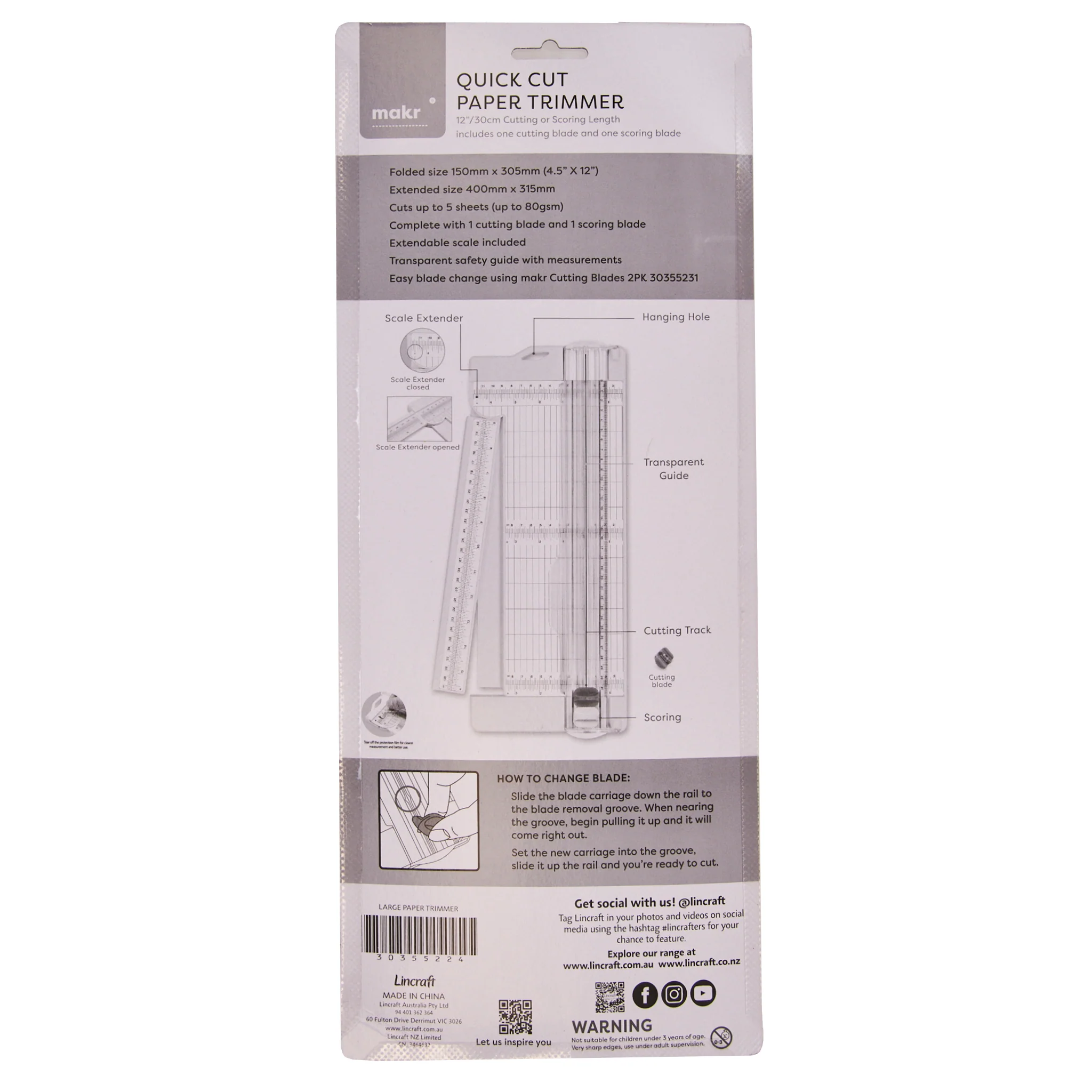 Makr Quick Cut Paper Trimmer, Large - Image 4