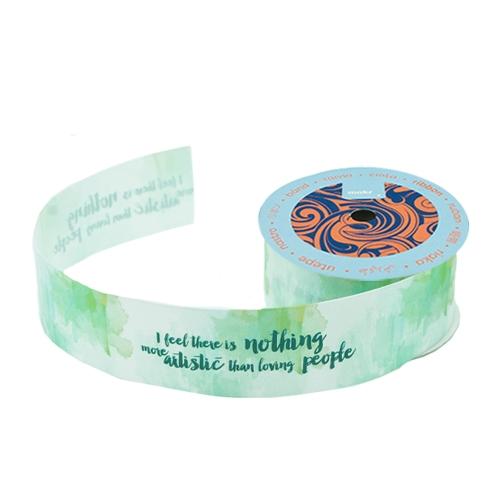 Makr Ribbon, I Feel There Is Nothing Satin- 38mmx3.6m - Image 2