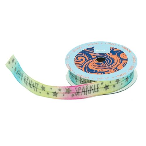 Makr Ribbon, Shine Bright White Elastic- 16mmx3.6m - Image 2