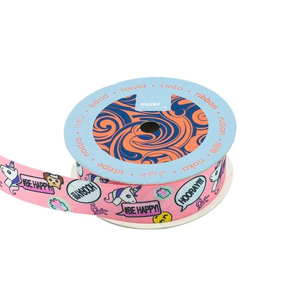 Makr Ribbon, Unicorn Pink- 25mmx4.5m - Image 2